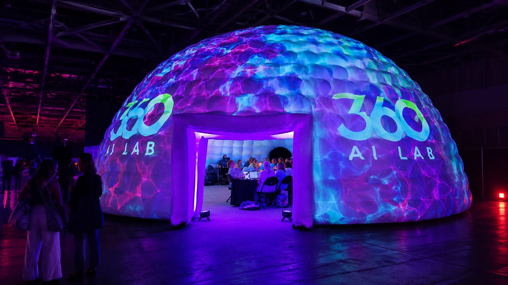 360 AI Lab — immersive AI dome experience